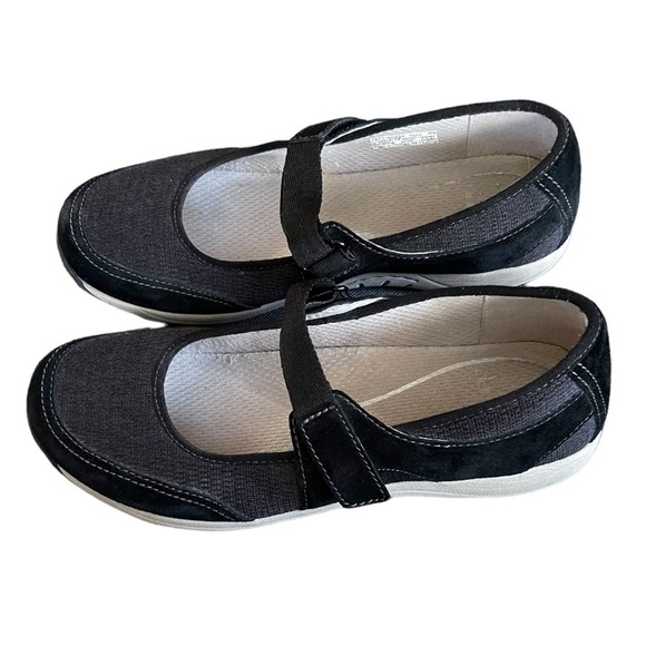 Dansko Suede/Canvas Mary Jane Flats - Picture 4 of 7